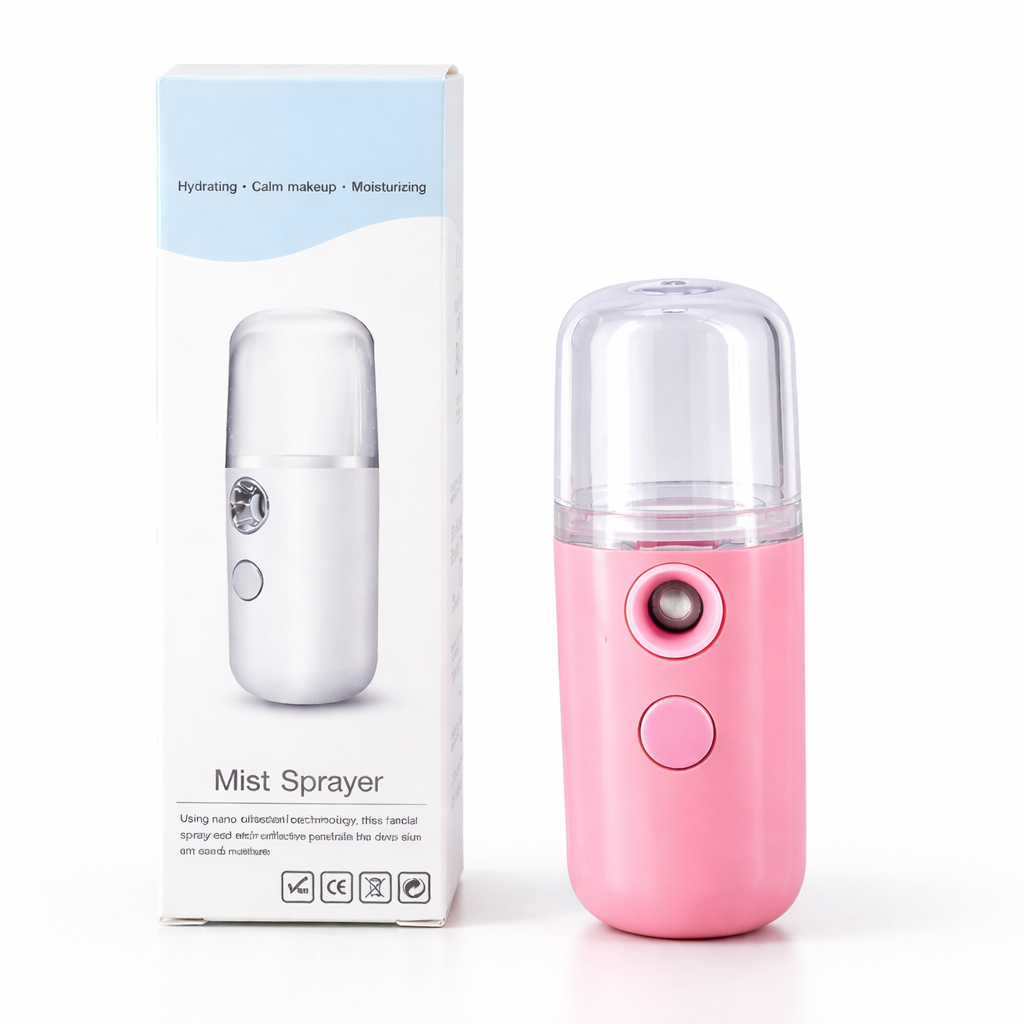 HydraMist Rechargeable USB Mist Facial Sprayer & Humidifier - Ultimate Moisturizing Beauty Tool for Glowing Skin