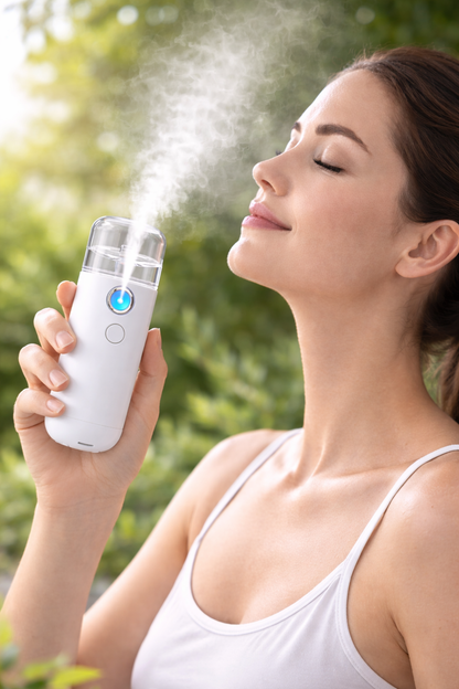 HydraMist Rechargeable USB Mist Facial Sprayer & Humidifier - Ultimate Moisturizing Beauty Tool for Glowing Skin