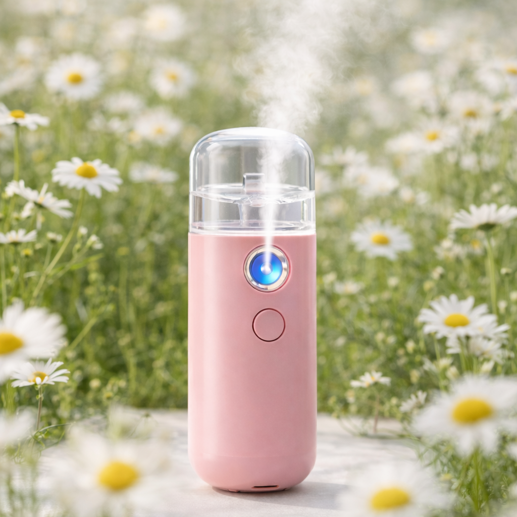 HydraMist Rechargeable USB Mist Facial Sprayer & Humidifier - Ultimate Moisturizing Beauty Tool for Glowing Skin