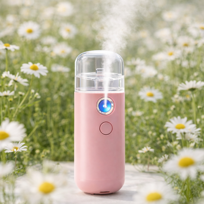 HydraMist Rechargeable USB Mist Facial Sprayer & Humidifier - Ultimate Moisturizing Beauty Tool for Glowing Skin